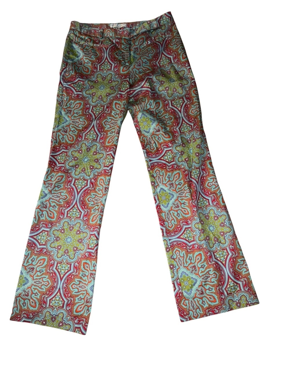 Trina Turk Paisley Wide Leg Trousers Designer Statement